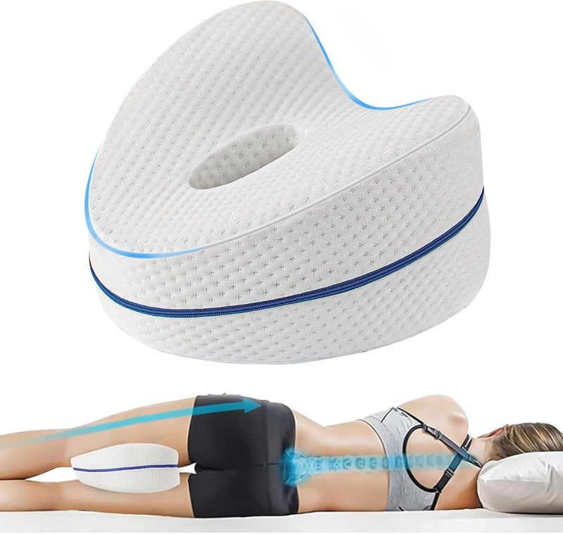 Vertdens Leg Pillow, Knee Pillow for Side Sleepers, Leg Pillows for Sleeping, Knee Cushion for Sleeping,Suitable for Relieving Leg, Back, Knee Pain - Image 1
